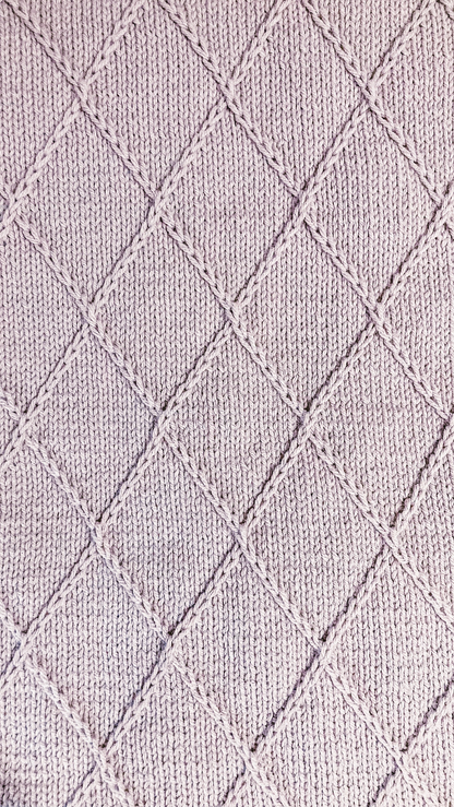 Diamond Blanket Knitting Pattern