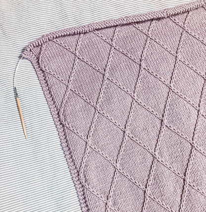 Diamond Blanket Knitting Pattern