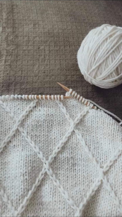 Diamond Blanket Knitting Pattern