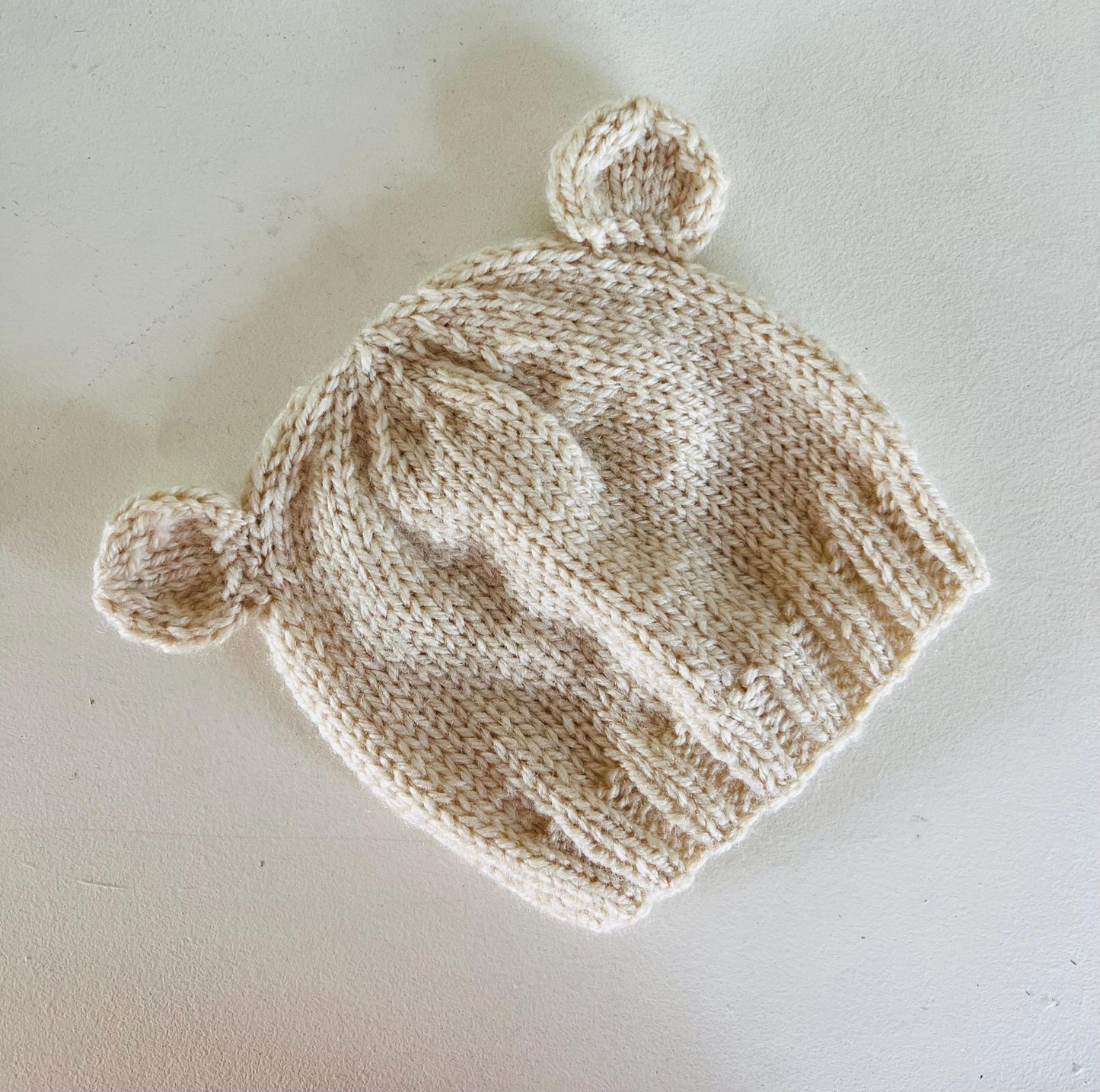 Teddy Bear Beanie Hat Knitting Pattern
