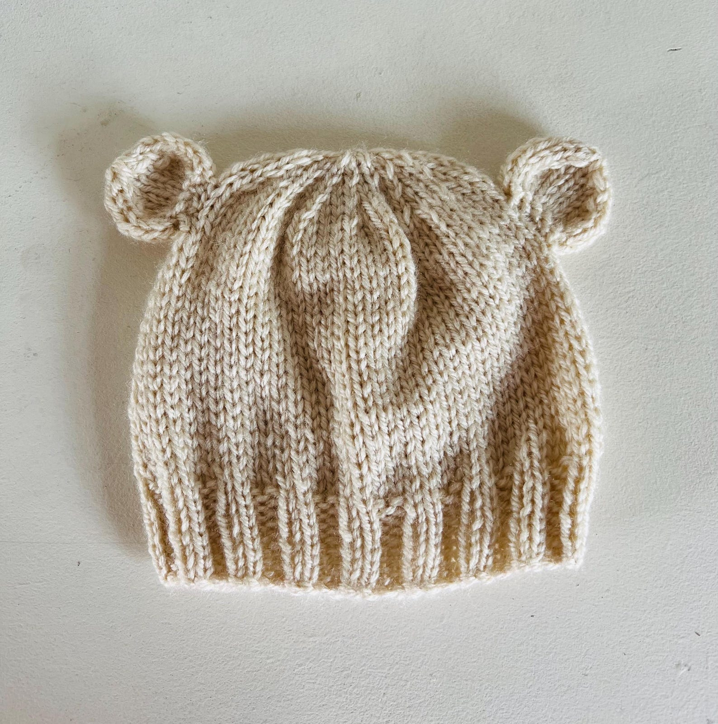 Teddy Bear Beanie Hat Knitting Pattern
