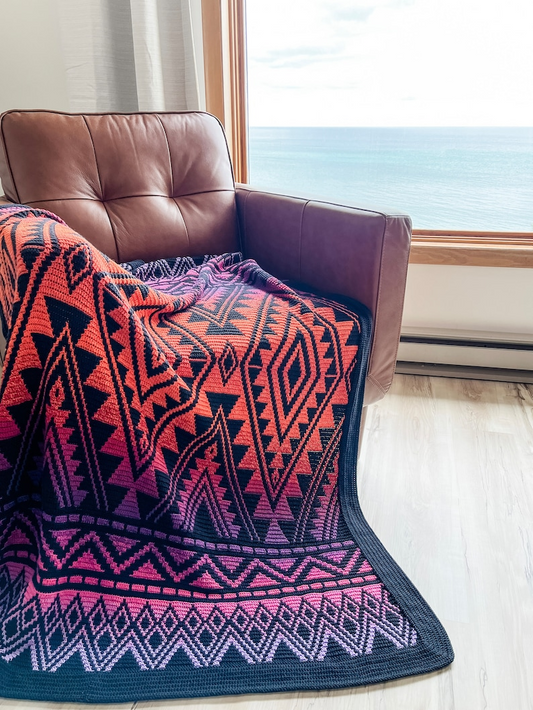 FireSky Mosaic Crochet Pattern