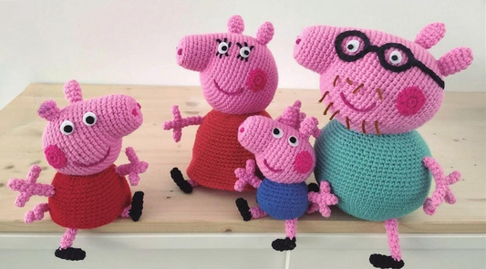 4 in 1 Peppa Pig Crochet Pattern