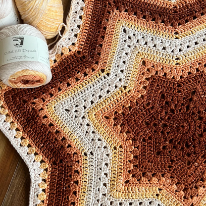 6-Day Star Blanket Crochet Pattern