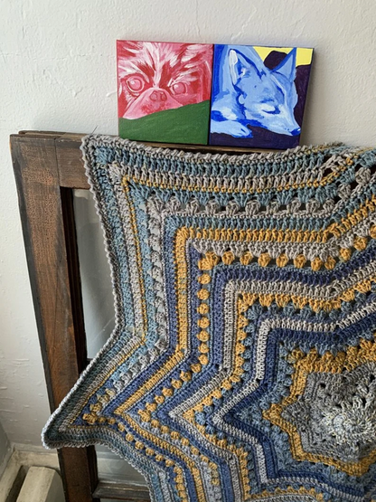 6-Day Star Blanket Crochet Pattern